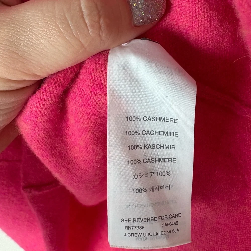 J. CREW COLLECTION Women's 100% Italian Cashmere Sweater Size Small Pink